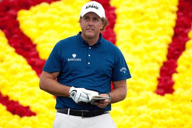 Humble, Texas, Phil Mickelson (USA) at the No. 18 hole shot a 65 with a 20-under par to win first place at the Shell Houston Open in Humble, TX. - ZUMAq99