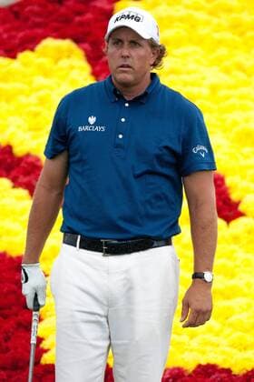 Humble, Texas, Phil Mickelson (USA) at the No. 18 hole shot a 65 with a 20-under par to win first place at the Shell Houston Open in Humble, TX. - ZUMAq99