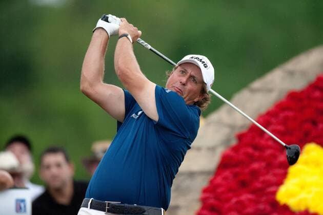 Humble, Texas, Phil Mickelson (USA) at the No. 18 hole shot a 65 with a 20-under par to win first place at the Shell Houston Open in Humble, TX. - ZUMAq99