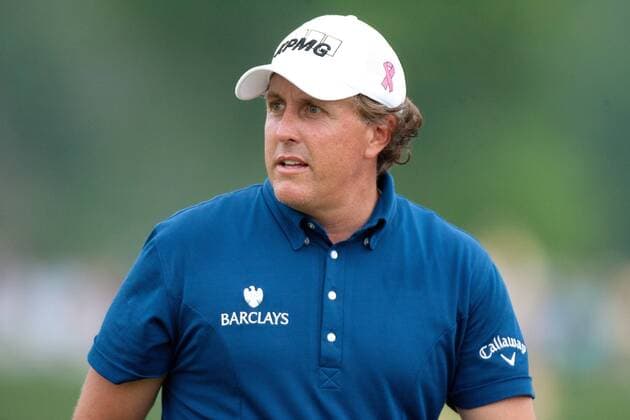 Humble, Texas, Phil Mickelson (USA) at the No. 18 hole shot a 65 with a 20-under par to win first place at the Shell Houston Open in Humble, TX. - ZUMAq99