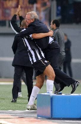 Felipe Melo and Coach Luigi del Neri (juventus) - AS Roma vs. Juventus Turin - Serie A - massimoxoliva