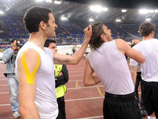 Leonardo Bonucci and Alessandro Matri (juventus) - AS Roma vs. Juventus Turin - Serie A - massimoxoliva