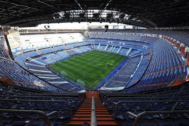 General view of the Estadio Santiago Bernabeu, home of Real CF Madrid 