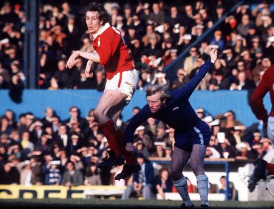 Joey Jones (Wrexham) Southend v Wrexham. League Division 3. 24 2 1974. 