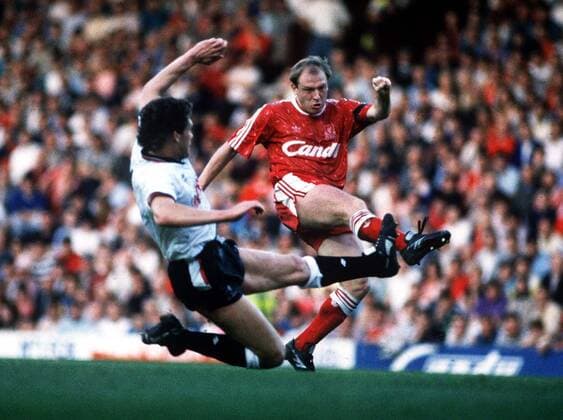 Steve McMahon (Liverpool) Liverpool v Derby County; 29 03 1989 