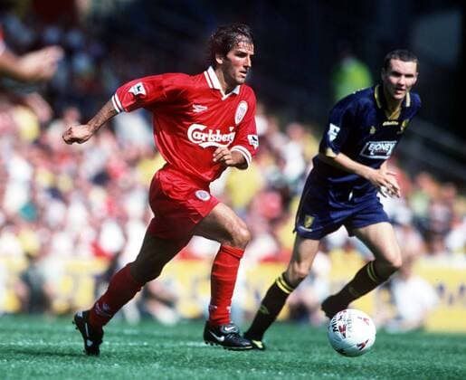 Karl Heinz Riedle (Liverpool) Wimbledon v Liverpool 9 8 97 