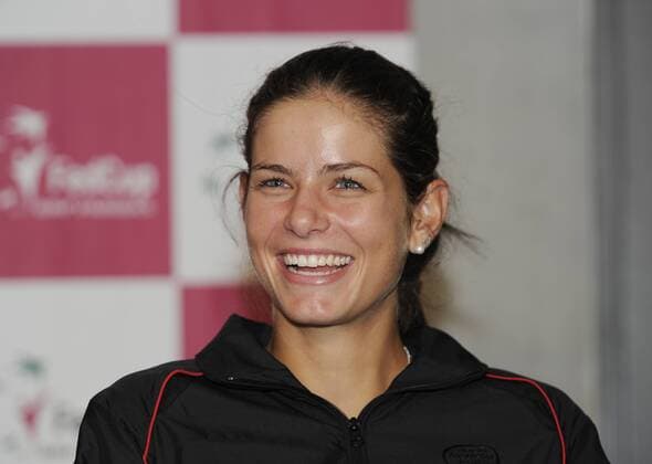 Tennis Fedcup Germany -USA WORLD GROUP PLAY-OFFS 16-17 Apr 2011 Stuttgart Porsche Arena Julia Görges Deutschland