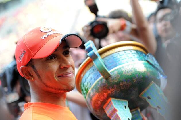 Formel 1: Grand Prix von China, 17.04.2011 - Sieger LEWIS HAMILTON (GBR) - MCLAREN MERCEDES MP4-26 - xGillesxLeventx 