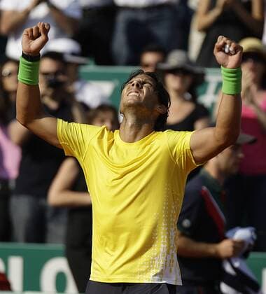 17.04.2011. Winner Rafael Nadal (ESP) - ATP Tennis Herren Masters Series Tennis at the Monte Carlo Country Club 2011 
