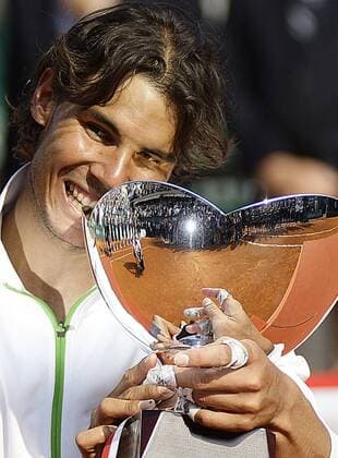 17.04.2011. Rafael Nadal (ESP) made history as he claimed his seventh successive Monte Carlo Masters at the Monte Carlo Country Club in Monaco 2011 - 