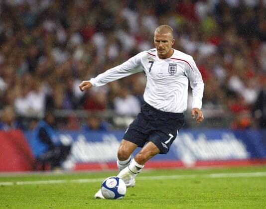 David Beckham. ( England ). England v Czech Rep. at Wembley International Freindly. 20th August 2008. 