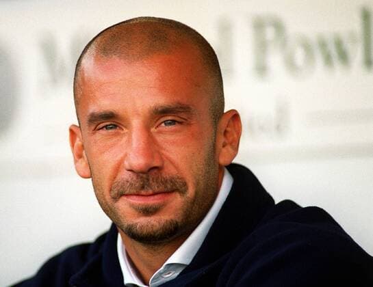 Gianluca VIalli (Chelsea Manager) Leicester City v Chelsea, FA Premiership, 14 08 1999. 