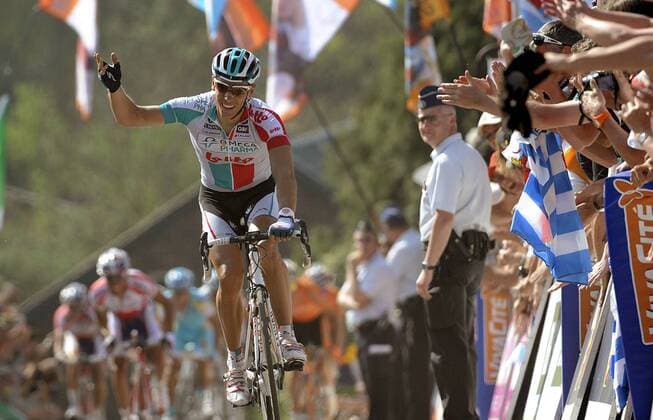 Philippe Gilbert (BEL) - Team Omega Pharma Lotto - gewinnt den Fleche Wallonne 2011 --- PhotoNews  o0 Sieg Jubel Freude o0 Wallonischer Pfeil