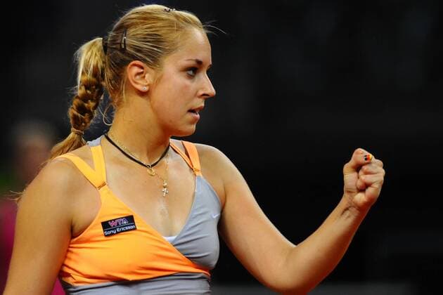 20.04.2011, 34. Porsche Tennis Grand Prix 2011, Aktion, Einzelbild Sabine LISICKI (GER)