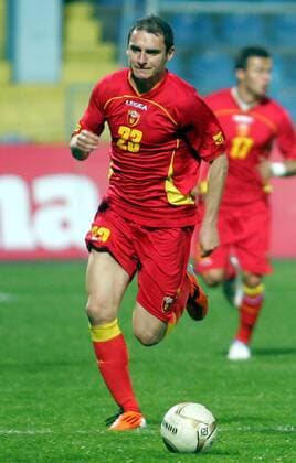 25.03.2011 Podgorica - Montenegro (red) vs. Uzbekistan (blue) - Andrija Delibasic - Montenegro - 