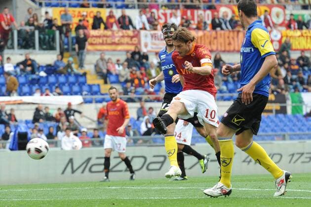 Francesco Totti (Roma) - AS Rom (rot) vs Chievo Verona (blau) - AntoniettaXBaldassarre