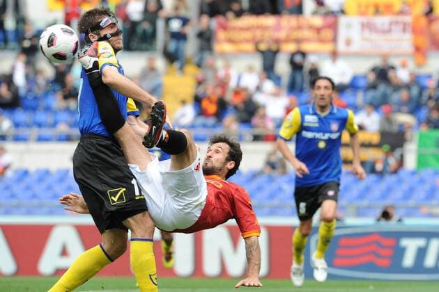 Mirko Vucinic (Roma) - AS Rom (rot) vs Chievo Verona (blau) - AntoniettaXBaldassarre
