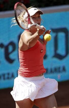 Caroline Wozniacki during Madrid Open Tennis tournament Match. May 05, 2011.  (201105050248)