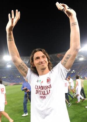 Zlatan Ibrahimovic (milan) - AC Milan feiert die italienische Meisterschaft 2010 2011 massimoxoliva o0 Scudetto Freude