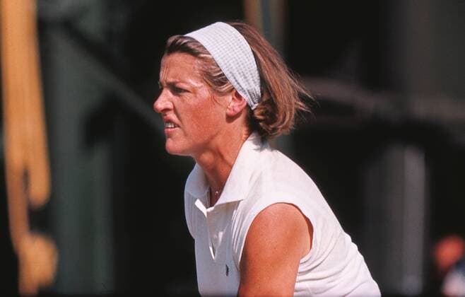 Tennis : Margaret Court (Australia) playing in the Wimbledon tennis Championships 1969 .27 06 1969  o0 All England Championships