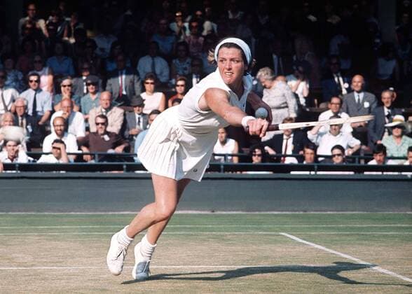 Margaret Court (Australia) Wimbledon All England Tennis Championships 1971. 