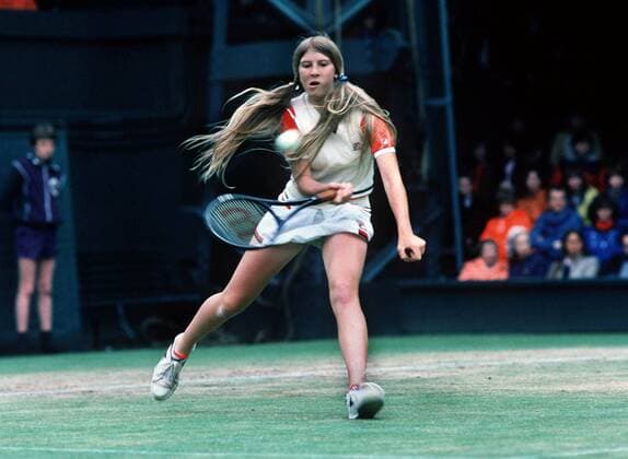 Andrea Jaeger (USA) WIMBLEDON (All England Championships) TENNIS CHAMPIONSHIPS 1980. 