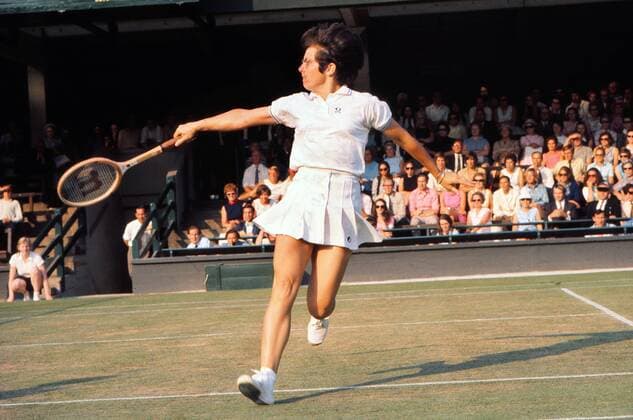 Billie Jean King (USA) Wimbledon Wightman Cup Tennis 14 06 1970 