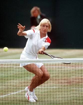 Martina Navratilova during the Womens Singles Final. The Wimbledon Tennis Championship, 1986.  o0 All England Championships