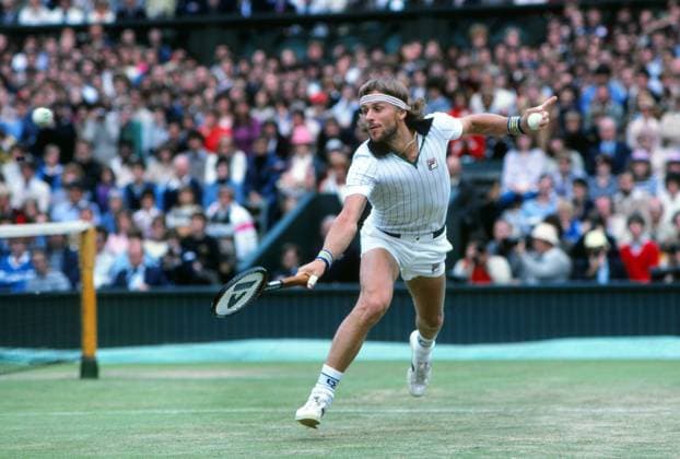 Tennis - Wimbledon All England Tennis Championships 1981 Mens Singles . Björn Borg (Sweden) 