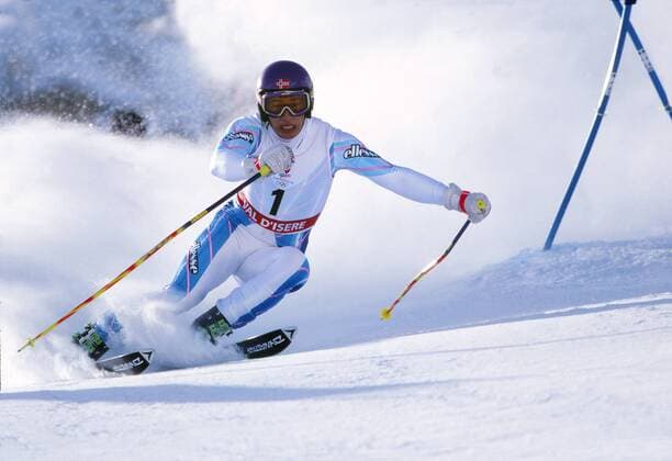 Winter Sports - Skiing Kjetil Andre Aamodt (Norway) Mens GIANTSLALOM BRONZE Medal. Winter Olympics 1992 @ Albertville 18 02 1992  o0 Ski Skisport Alpin Riesenslalom