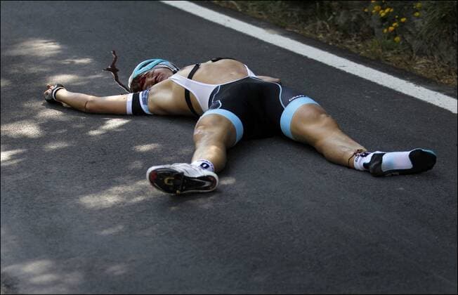Wouter Weylandt (BEL Leopard Trek)  PhotoNews o0 Unglück Todesfall Blut Einzelbild Aufmacher