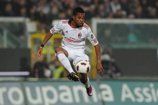 US Palermo (rosa) - AC Mailand (weiß), Robinho 