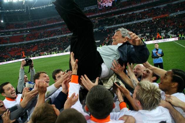 President Rinat Akhmetov - FC Shakhtar Donetsk - Premyer Liga winner 2010 2011 secures Ukraine football championship after defeating 2:0 FR Metallurg in Donieck on 7th May 2011.  o0 Funktionär,