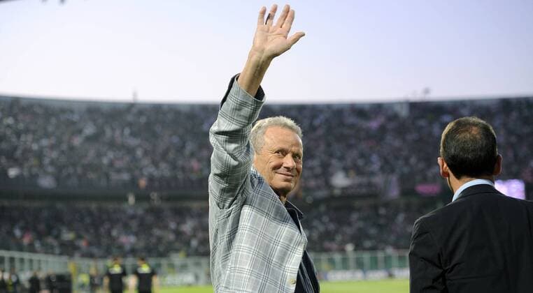 Halbfinale - Coppa Italia - US Palermo - AC Mailand - Präsident Maurizio Zamparini (Palermo) - 