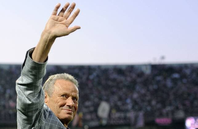 Halbfinale - Coppa Italia - US Palermo - AC Mailand - Präsident Maurizio Zamparini (Palermo) - 
