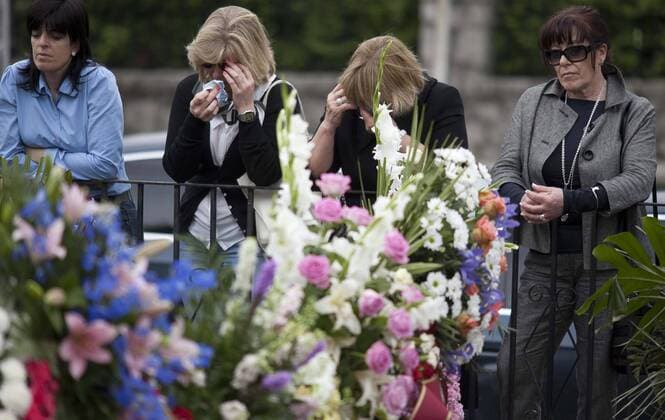 Severiano - Seve - Ballesteros s funeral at the small church of San Pedro in his hometown of Pedrena in northern Spain on Wednesday.  o0 Tod Severiano ESP