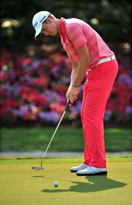 Henrick Stenson misses a hort par putt on the 14th green during the first round of The Players Championship Thursday May 12, 2011 on the Stadium Course at TPC Sawgrass in Ponte Vedra Beach, Florida. Stenson bogeyed the hole and finished his round at 7 over par. UPI Photo Rick Wilson  JAX2011051216
