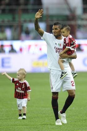 AC Mailand ist italienischer Meister: Kevin-Prince Boateng  o0 Familie Kind privat