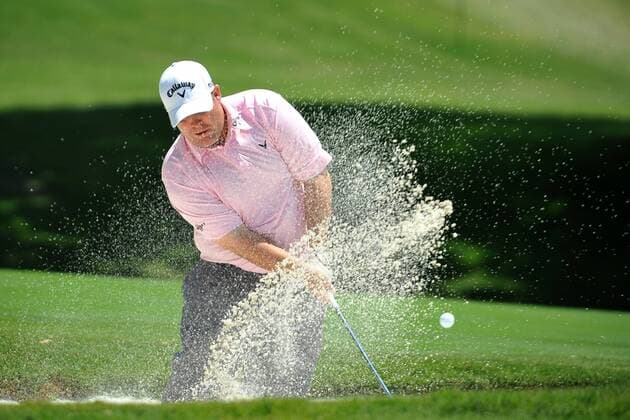 May 17, 2011 - Fort Worth, TX, USA - Colt Knost in the bunker during the practice round of the Crowne Plaza Invitational at Colonial played at Colonial Country Club in Fort Worth, TX. PGA Golf Herren 2011 - May17 - Crowne Plaza Invitational at Colonial - Practice Round - ZUMAx65