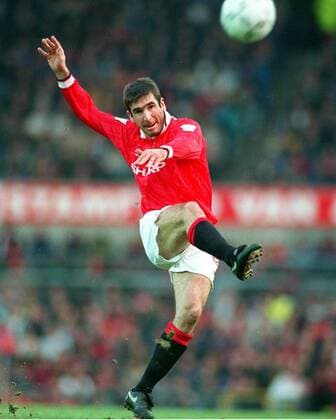 ERIC CANTONA (MAN UTD). MANCHESTER UNITED v LEEDS UNITED, 01 01 1994. FOOTBALL 1993 4. 