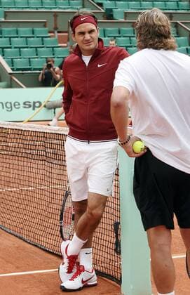 TENNIS - ATP, French Open 2011, Vorschau PARIS,FRANKREICH,20.MAI.11 - TENNIS - ATP Tennis Herren World Tour, Grand Slam, Roland Garros, French Open, Vorberichte, Training. Bild zeigt Roger Federer (SUI). 