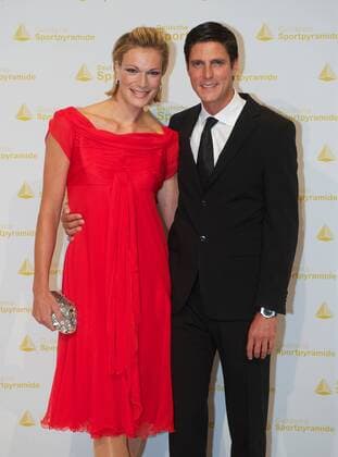Sport Berlin 20.05.2011 Verleihung der Golden Sportpyramide Maria Höfl-Riesch (Skisport) mit Ehemann Marcus Höfl
