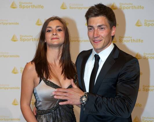 Sport Berlin 20.05.2011 Verleihung der Golden Sportpyramide Philipp Boy (Turnen) mit Freundin Vivien