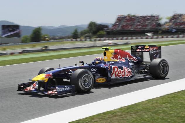 Mark WEBBER (AUS),Red Bull Racing,Aktion,Einzelaktion,verwischt. Qualifying,21.05.2011. Formel 1:GP von Spanien Circuit de Catalunya,Saison2011,