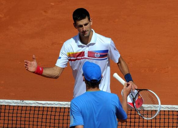 Novak Djokovic (SRB) - Thiemo De Bakker (NED) Tennis : Roland Garros - J2 - 23.05.2011 ChristianLiewig FEP Panoramic 