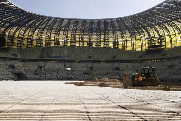 FOOTBALL EURO 2012: PGE ARENA - STADIUM CONSTRUCTION - New Home of LECHIA GDANSK - Ekstraklasa -  20110523fig020