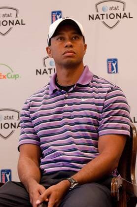 May 24, 2011 - Newtown Square, PA - TIGER WOODS at a press conference for the AT&T National golf Tournament. The press conference was held at the Aronimink Golf Club in Newtown Square PA, home of Tiger Woods AT&T National Tournament. Tiger Woods AT&T National Press Conference - ZUMArf1