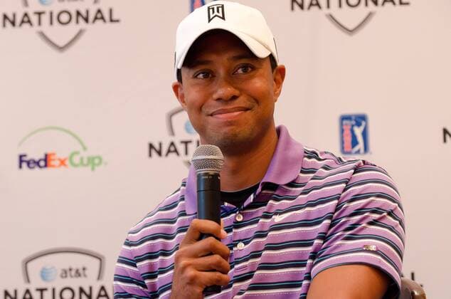 May 24, 2011 - Newtown Square, PA - TIGER WOODS at a press conference for the AT&T National golf Tournament. The press conference was held at the Aronimink Golf Club in Newtown Square PA, home of Tiger Woods AT&T National Tournament. Tiger Woods AT&T National Press Conference - ZUMArf1