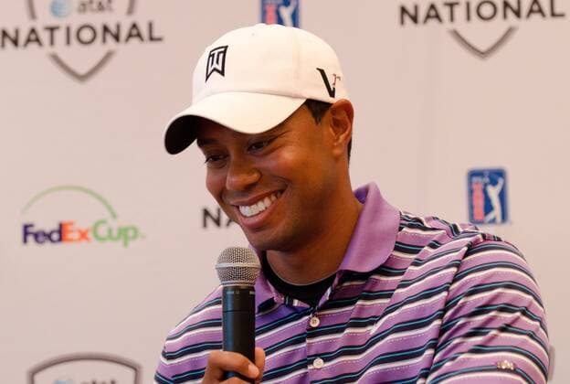 May 24, 2011 - Newtown Square, PA - TIGER WOODS at a press conference for the AT&T National golf Tournament. The press conference was held at the Aronimink Golf Club in Newtown Square PA, home of Tiger Woods AT&T National Tournament. Tiger Woods AT&T National Press Conference - ZUMArf1