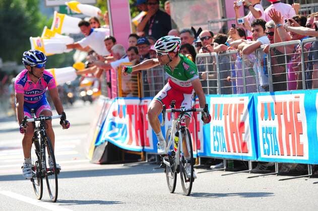 2011, Giro d Italia, tappa 17 Feltre - Tirano, Lampre - Isd 2011, Farnese Vini - Neri Sottoli 2011, Ulissi Diego, Visconti Giovanni, Tirano 